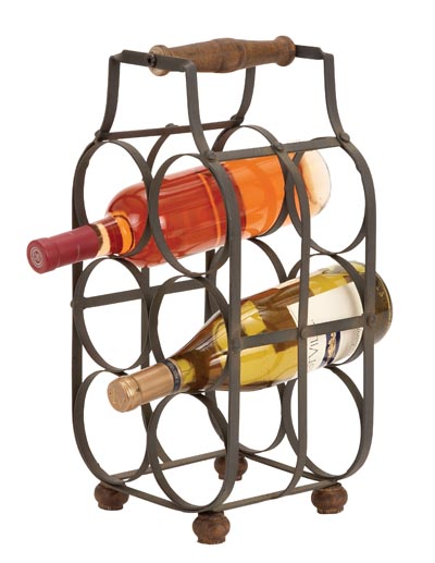 Wine Rack With Handle - Globe Imports