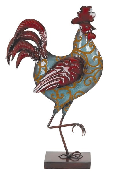 Decorative Rooster Statue Globe Imports