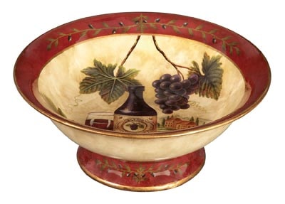 Decorative Painted Winery Bowl