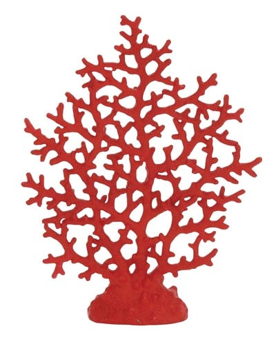 Decorative Red Faux Coral Globe Imports