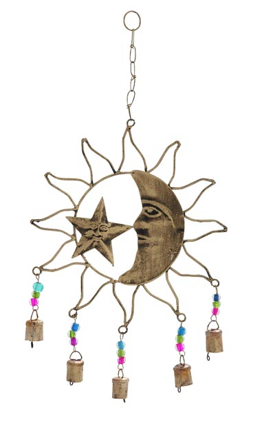 Whole Crescent Now Available At Central Items 1 40 Sun Moon And Star Chime With Beads