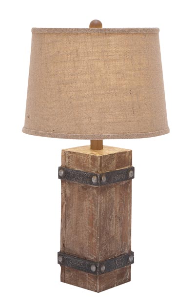 Rustic Style Table Lamp - Globe Imports