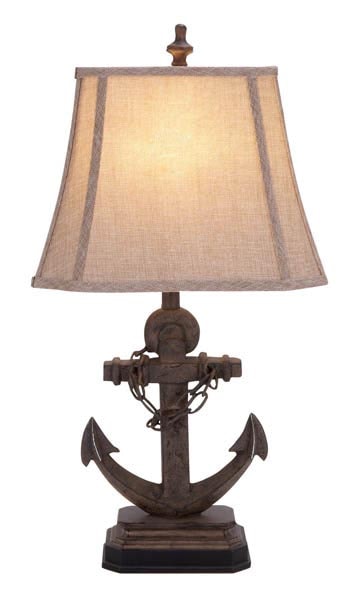 Nautical Anchor Lamp Globe Imports, Nautical Anchor Table Lamp