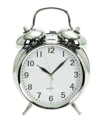 Vintage Style Chrome Alarm Clock