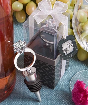 Engagement Ring Bottle Stopper Globe Imports Engagement Ring Bottle Stopper