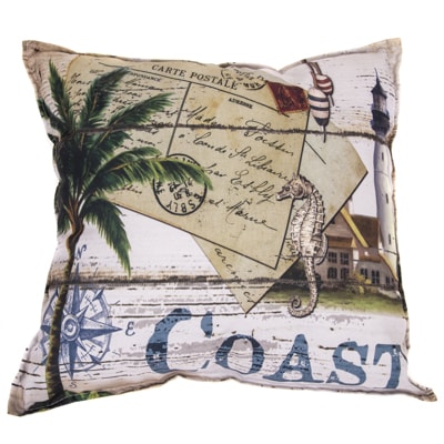 Coast Theme Nautical Pillow Globe Imports
