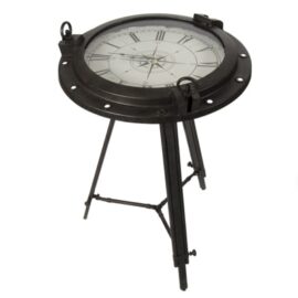 Nautical Porthole Clock Table