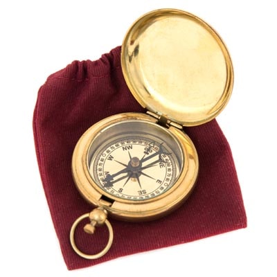 Vintage Royal Navy London Brass Antique Compass Anker Compass 1914 