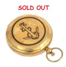 Brass Anchor Pocket Compass