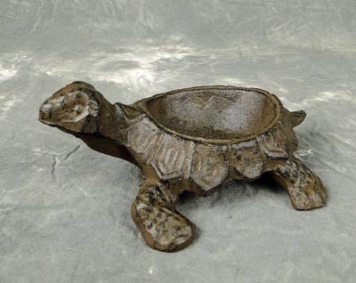 Antiqued Turtle Trinket Dish - Globe Imports