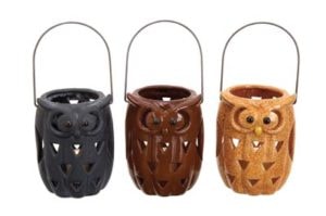 Assorted Owl Lantern Candleholder