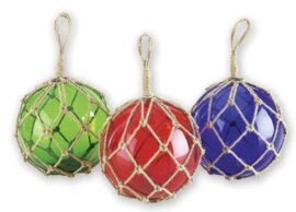Assorted Glass Float in Rope