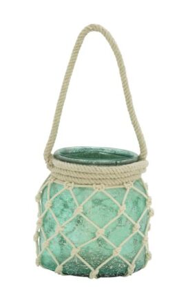 Aqua Coastal Candle Holder