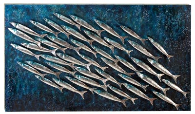 Fish School Wall Sculpture Globe Imports Fish School Wall Sculpture