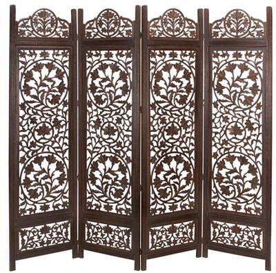 Carved Wooden Room Divider Carved Wooden Room Divider