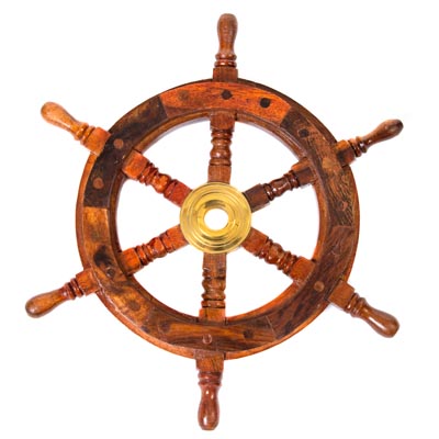 Details about   Brass Wooden Ship Wheel 12 Inch Home Decor 