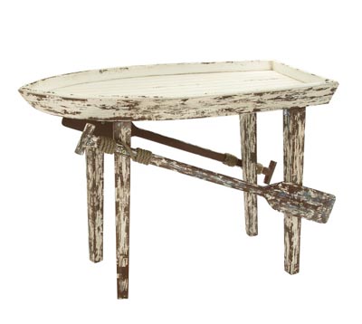 Rustic Wooden Boat Table 1 Rustic Wooden Boat Table