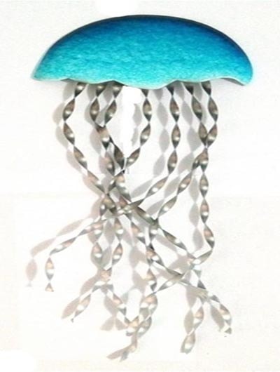 Metal Wall Jellyfish - Globe Imports