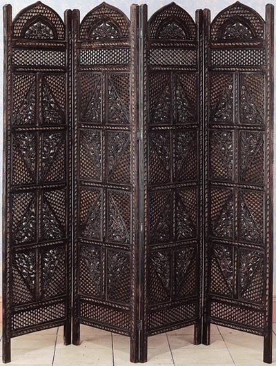 Carved Wooden Room Divider Carved Wooden Room Divider