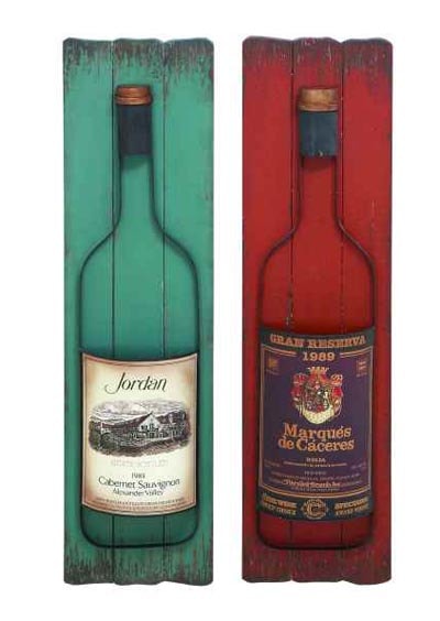 Assorted Wall Wine Decor - Globe Imports
