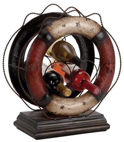 Wine Rack Rings Life Ring Wine Rack - Globe Imports