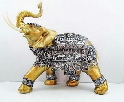 silver elephant figurines