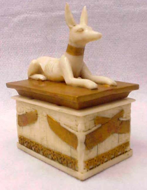 Polyresin Egyptian Box Globe Imports