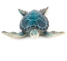 4 1/4 Inches Long Blue Sea Turtle Figurine
