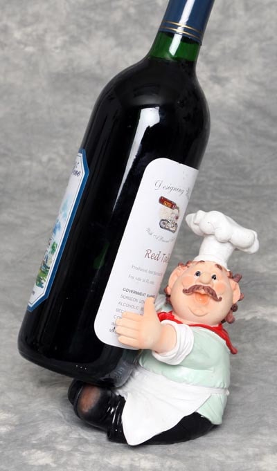 Polyresin Chef Bottle Huggy