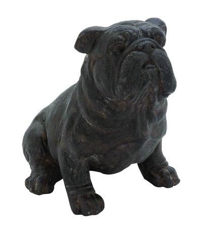 cast iron bulldog statue