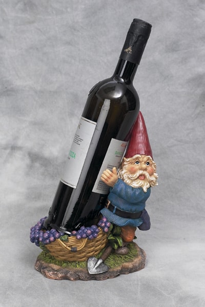 Polyresin Gnome Bottle Holder