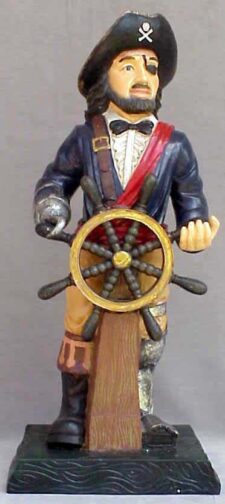 Polyresin Pirate at the Helm