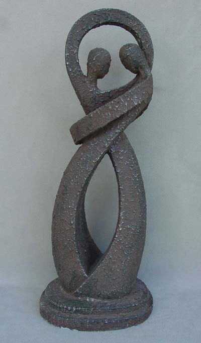 Polyresin Lovers Abstract Statue