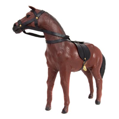 Decorative Leather Horse Globe Imports