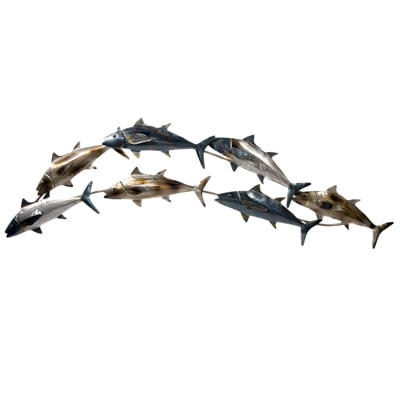 Trout Metal Wall Art Skilwerx 14 X 5 Nautical lake fish sportsman 