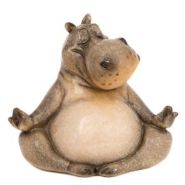 Meditating Hippo Figurine