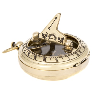 Details about   Vintage Burnished Brass Sundial Compass for Camping/Sundial Compass for Hiking, 