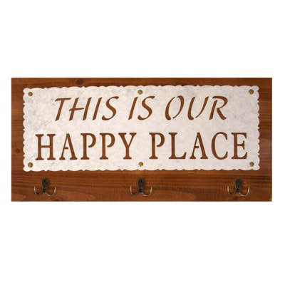 Splosh Pacific Breeze Welcome Happy Place Hanging Sign Wall Decor