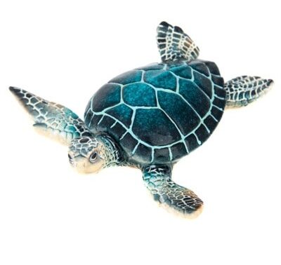 Blue Sea Turtle Figurine