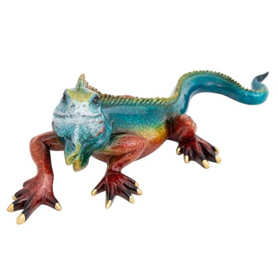 Fine Crafts Imports Blue Garden Ceramic Iguana Fine Crafts Imports Blue Garden Ceramic Iguana