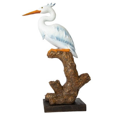 blue heron figurine