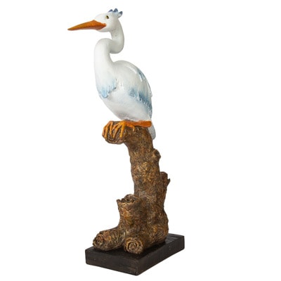 blue heron figurine