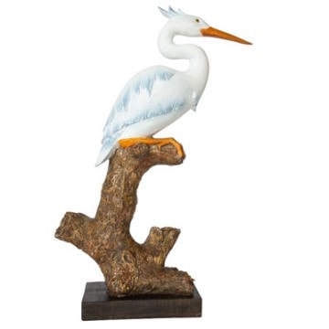 blue heron figurine