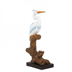 blue heron figurine
