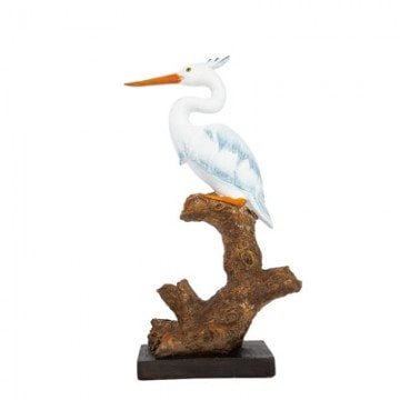 blue heron figurine