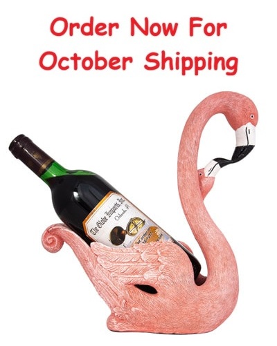 Flamingos Wine Bottle Holder Centerpiece