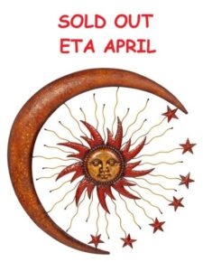 36 Inches Moon, Sun and Stars Wall Hanging