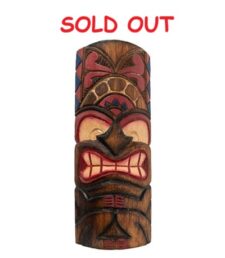 Carved Tiki Mask with Closed Mouth