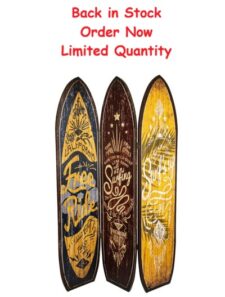 Antique Surfboards Canvas Screen
