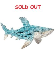 20 Inches Long Aqua Coral-Look Shark